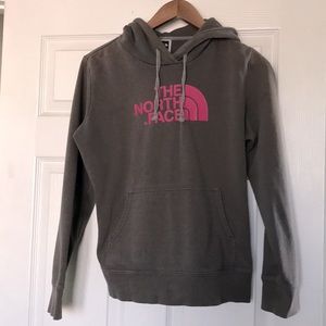 The North Face Hooded Sweatshirt Medium Dark Grey